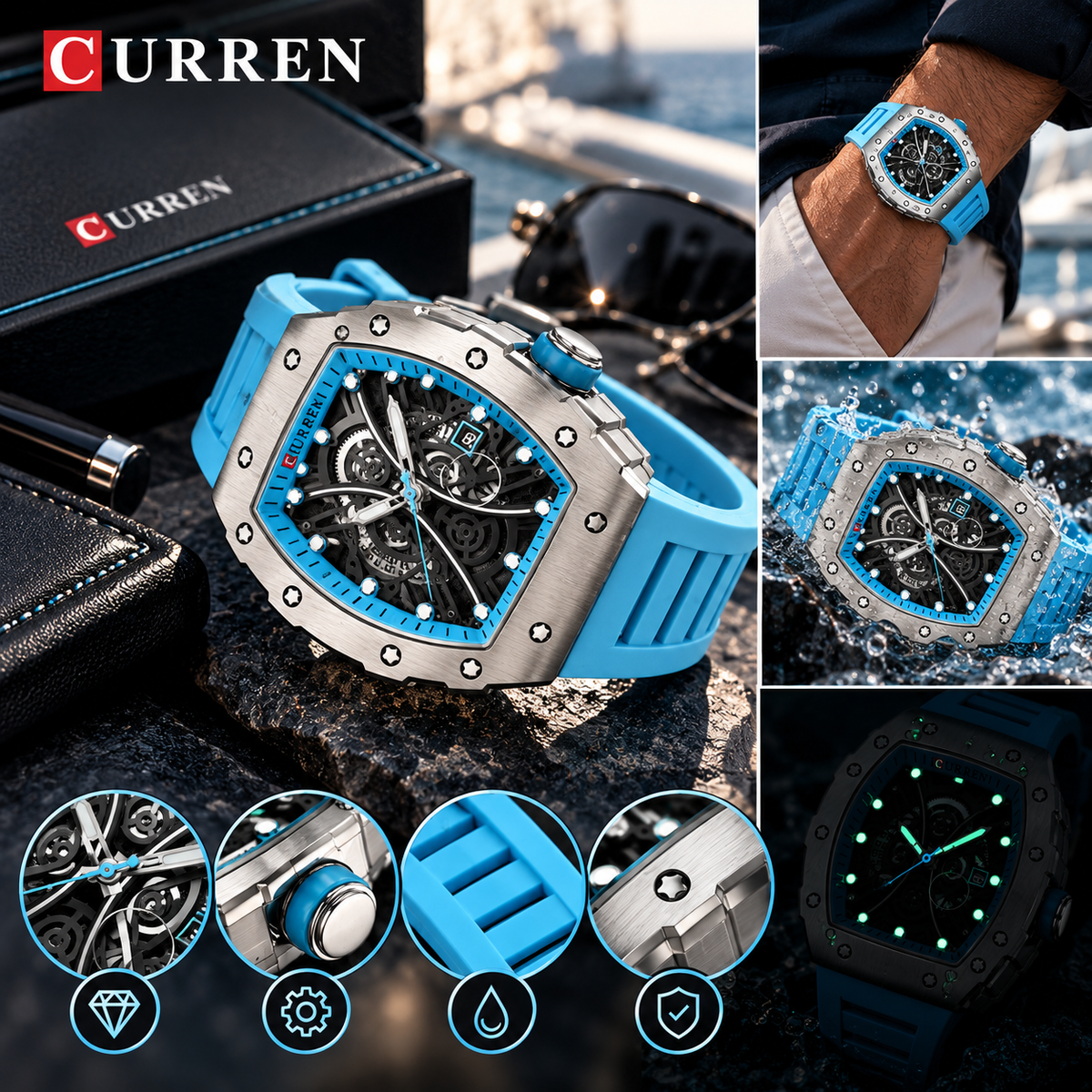 Curren™ - Orologio elegante uomo