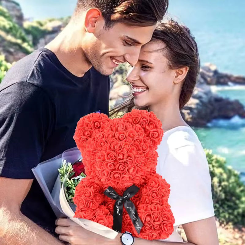 Orsacchiotto di Rose Eterne - Regalo Romantico