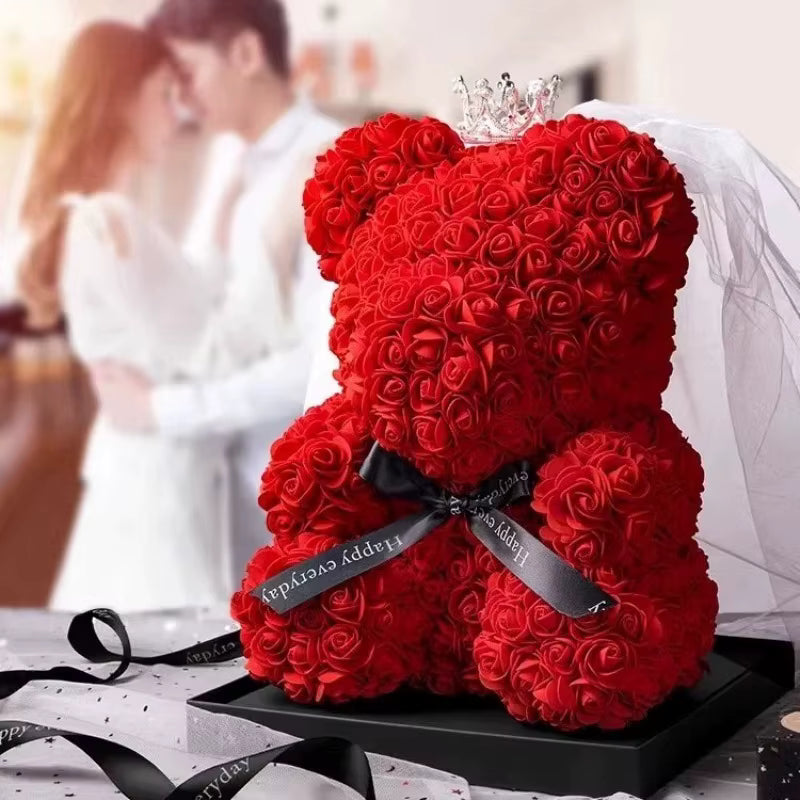 Orsacchiotto di Rose Eterne - Regalo Romantico
